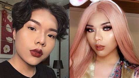 Boy Into Girl Makeup Transformation