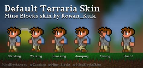 Mine Blocks Default Terraria Skin Skin By Rowankula