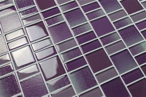 Fusion Purple Glass Mosaic Tiles Rocky Point Tile Glass And Mosaic