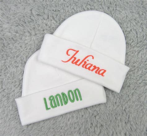 Custom baby beanie - personalized newborn hat - personalized preemie hat