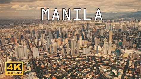 Manila Philippines 🇵🇭 4k Drone Footage Youtube