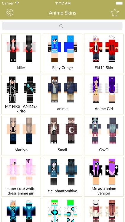 Creative Anime Skins For Minecraft Pocket Edition By Chandni Vachhani