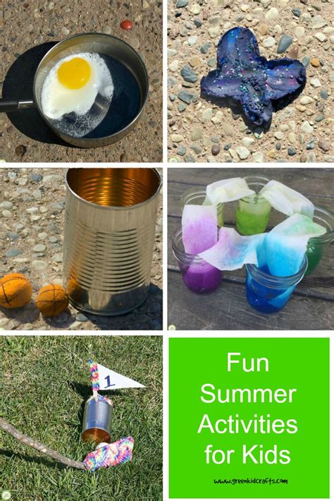 10 Fun Summer Activities For Kids Green Kid Crafts