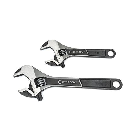 Crescent 6 In And 10 In Wide Jaw Adjustable Wrench Set 2 Piece