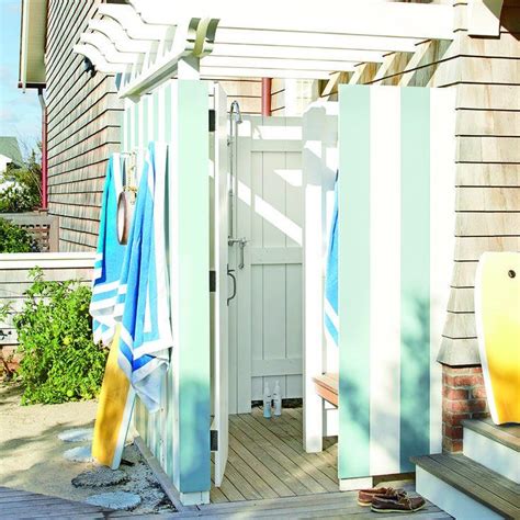 Fresh Air Outdoor Bath Showers For Beach Houses 1000 In 2020 Outdoor Shower Beach Outdoor
