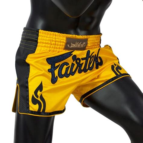 Fairtex Yellow Slim Cut Muay Thai Boxing Shorts Bs1701