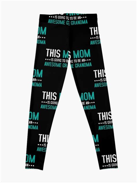 mom mom granny grandmother leggings for sale by 4tomic redbubble
