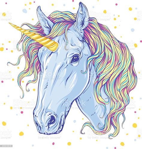 Unicorn,unicorn clipart, unicorn head, unicorn face, sandytov. 유니콘 일러스트 520010018 | iStock