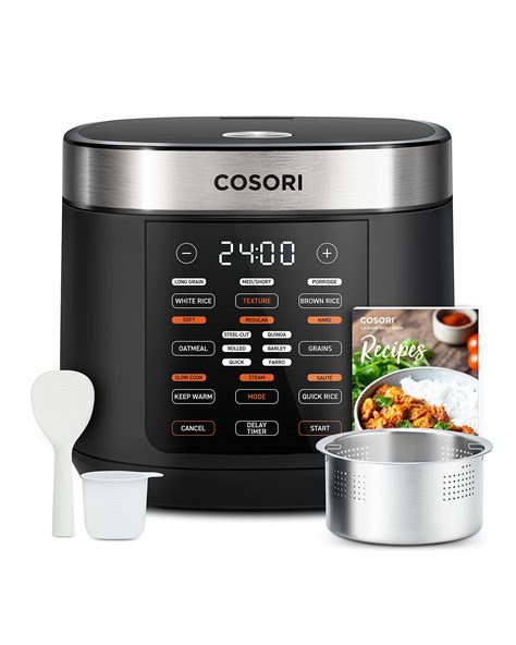 COSORI Rice Cooker 10 Cup Uncooked Rice Maker With 18 Cooking Functions
