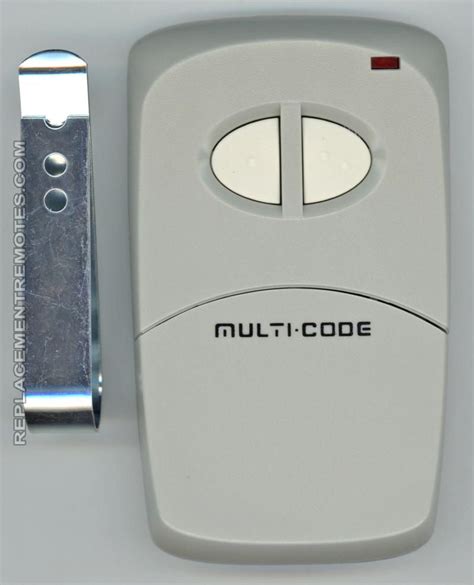 Have you ever thought about how garage door openers work? Multicode 4120 garage door opener two button remote (p/n ...