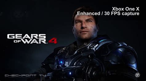Gears Of War 4 On Xbox One X 1080p30 Gameplay Youtube