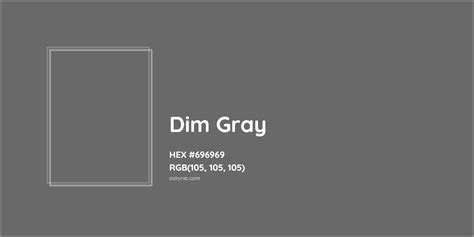 Dim Gray Complementary Or Opposite Color Name And Code 696969