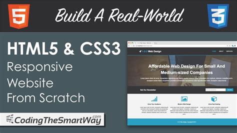 Build A Real World Html 5 And Css 3 Responsive Website From