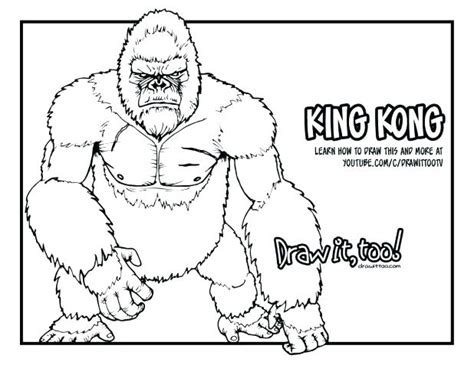 Donkey kong country coloring pages coloring proportion math games math problem generator from answer mental addition worksheets grade 3 basic math king kong gorilla coloring page free gorilla coloring pages coloringpages101 com captain america coloring pages easy. King Kong Coloring Pages at GetColorings.com | Free ...