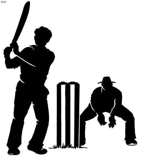 Black And White Cricket Logos Clipart Best