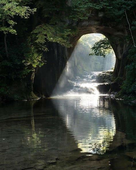 Kameiwa Cave Província De Chiba Japão Dark Green Aesthetic Fairy