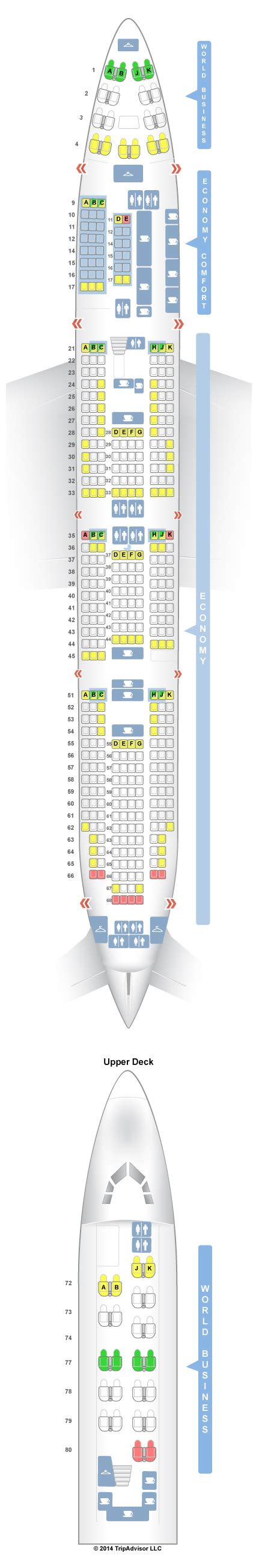 Seatguru Seat Map Klm Boeing 747 400 744 Boeing 747 Boeing 747 400