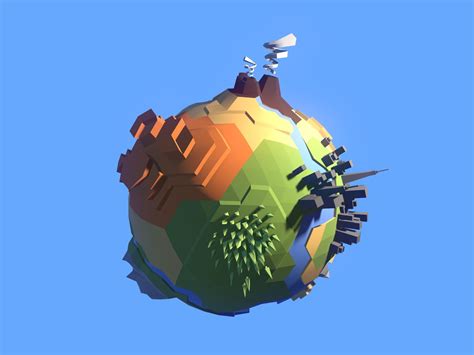 Low Poly Planet Template 3d Design By Vectary Templates Jun 19 2019