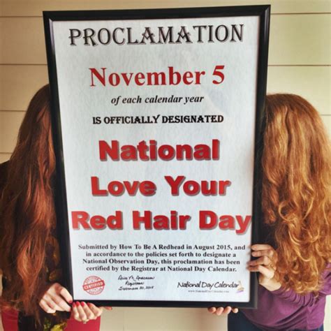 Natural Redheads Rejoice Now Theres A National Holiday Just For You
