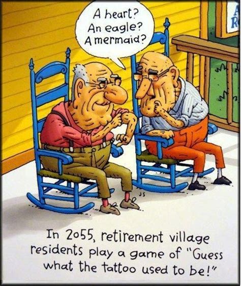 Passing The Time Cartoon Jokes Funny Cartoons Funny Old People