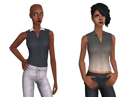 Mod The Sims Ofb Af Sleeveless Shirt Made 2 Group Recolors