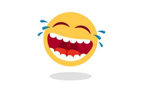 Laughing Smiley Emoticon Cartoon Happy Face With Laughing M 977958