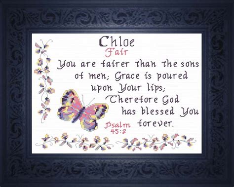 Name Blessings Chloe Personalized Names With Meanings And Bible Verses