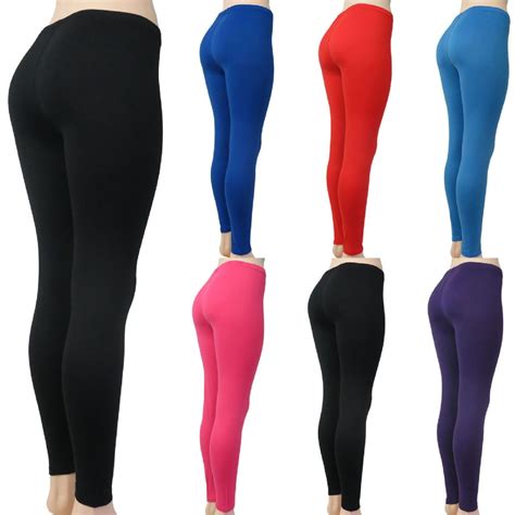 60 Wholesale Soft Feel Full Length Leggings In Assorted Colors Free