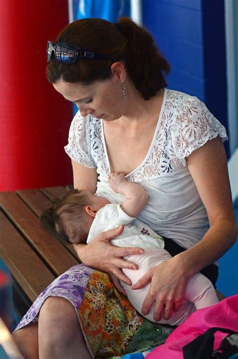 Breastfeeding In Public Stock Image Image Of Girl Daughter 45901301