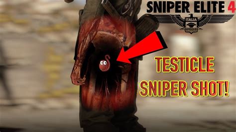 Testicles Sniper Shot Sniper Elite 4 YouTube