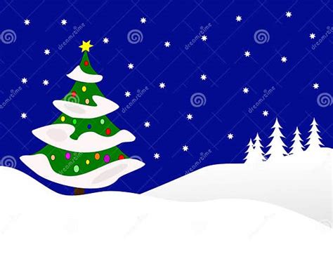 Christmas Winter Scene Stock Vector Illustration Of White 6280277