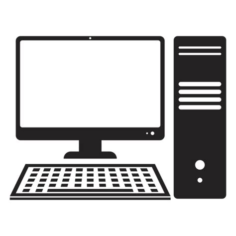Computer Silhouette Transparent Png And Svg Vector File