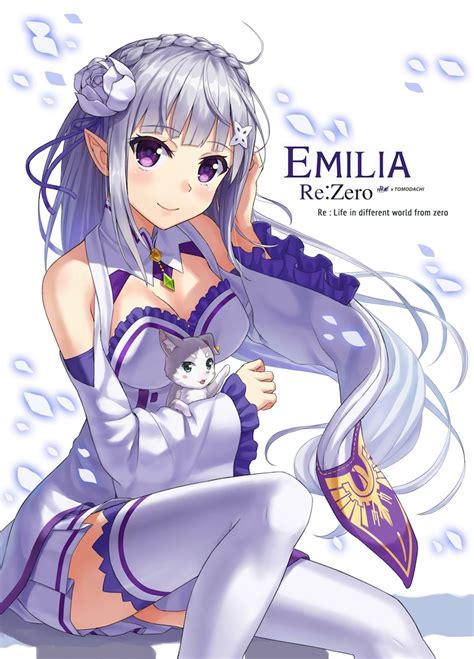 Emilia And Puck Re Zero Kara Hajimeru Isekai Seikatsu Drawn By
