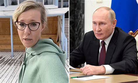 Putin S Goddaughter Ksenia Sobchak Flees Russia Daily Mail Online