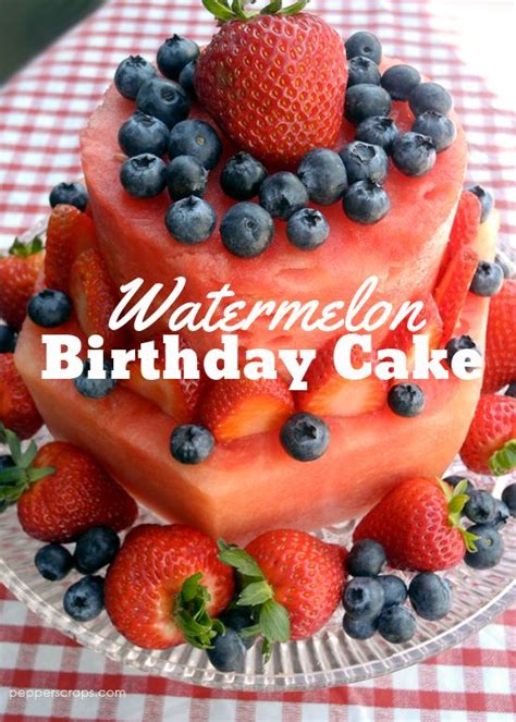 You could also use 1 tablespoon (14.8 ml) of arrowroot powder as an even healthier alternative for organic cornstarch. Watermelon Birthday Cake | Healthy birthday cakes, Fruit ...