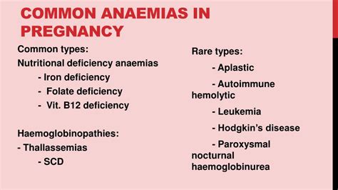 Ppt Anemia In Pregnancy Powerpoint Presentation Free Download Id