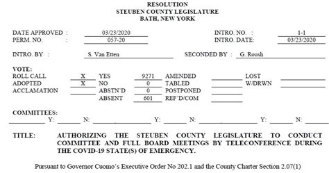 Wellsville Regional News Dot Com Steuben County Legislature Votes To
