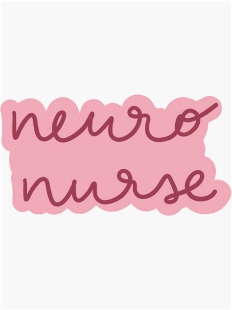 Neuro Nurse Sticker By Kennziehartmann Redbubble