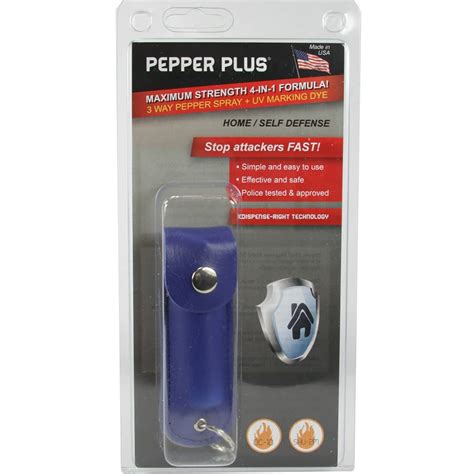 Pepper Plus Style Pp12 Pepper Spray With Leatherette Holster Key