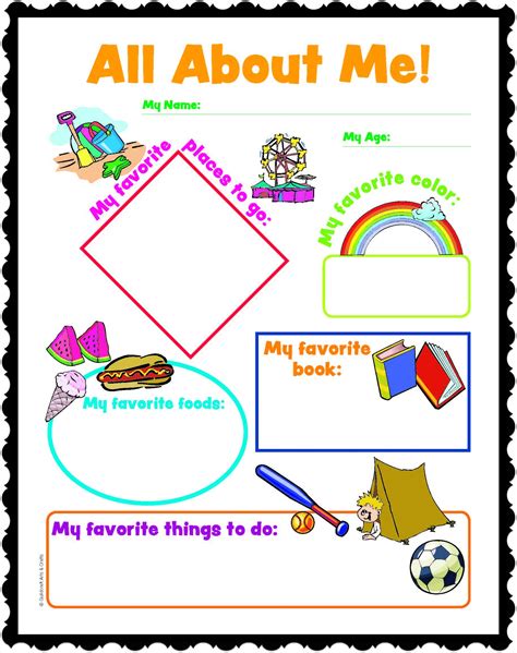 All About Me Printables | Sunday school class, Preschool ...