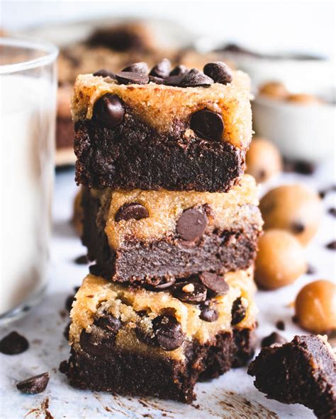 Cookie Dough Brownies The Delicious Plate