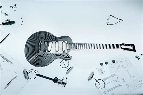 Sandvik Stages Charity Auction For Smash Proof All Metal 3d Printed Guitar