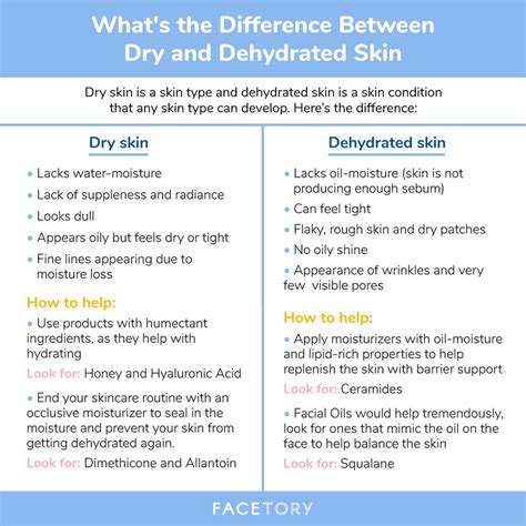 Whats The Difference Between Dry And Dehydrated Skin Facetory 1