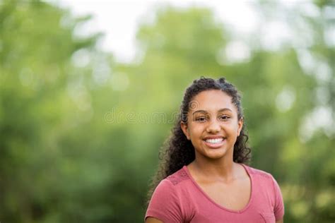 Young Happy Teen Girl Laughing And Smiling Stock Photo Image Of