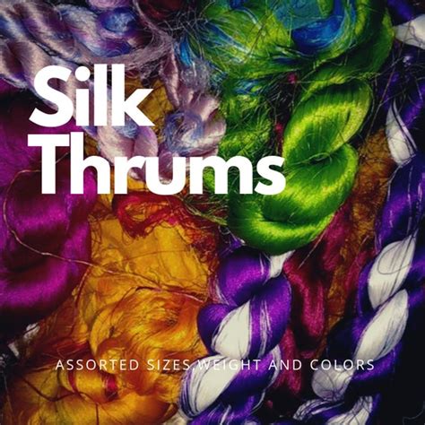 Colorful Silk Thrums Silk Thrums Recycle Silk Thrums Etsy