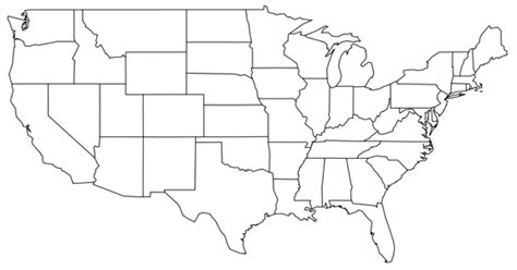 Blank Map Of The United States That You Can Fill In
