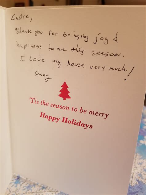 Received A Christmas Card From A Client In Los Angeles