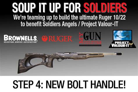 Soup It Up For Soldiers Step 4 Custom Ruger 1022 Extended Bolt Handle