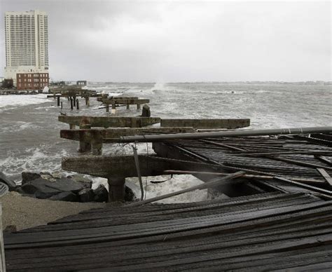 Atlantic City Boardwalk After Hurricane Sandy Hurricane Sandy