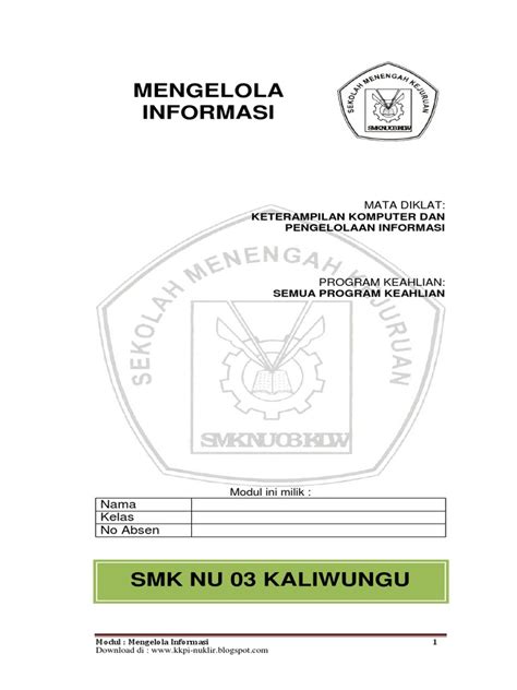 Sedangkan media berasal dari kata. Mengelola Informasi Materi Kkpi Kelas XII